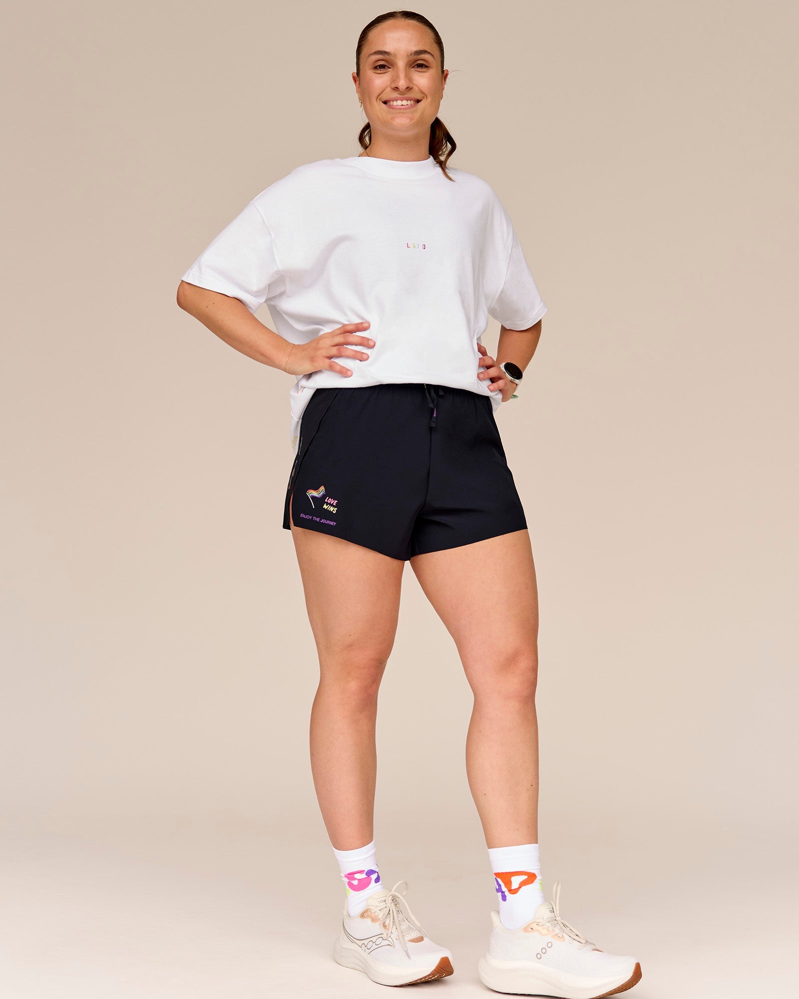Accelerate 3" High-Rise Running Short - Black-Radiate