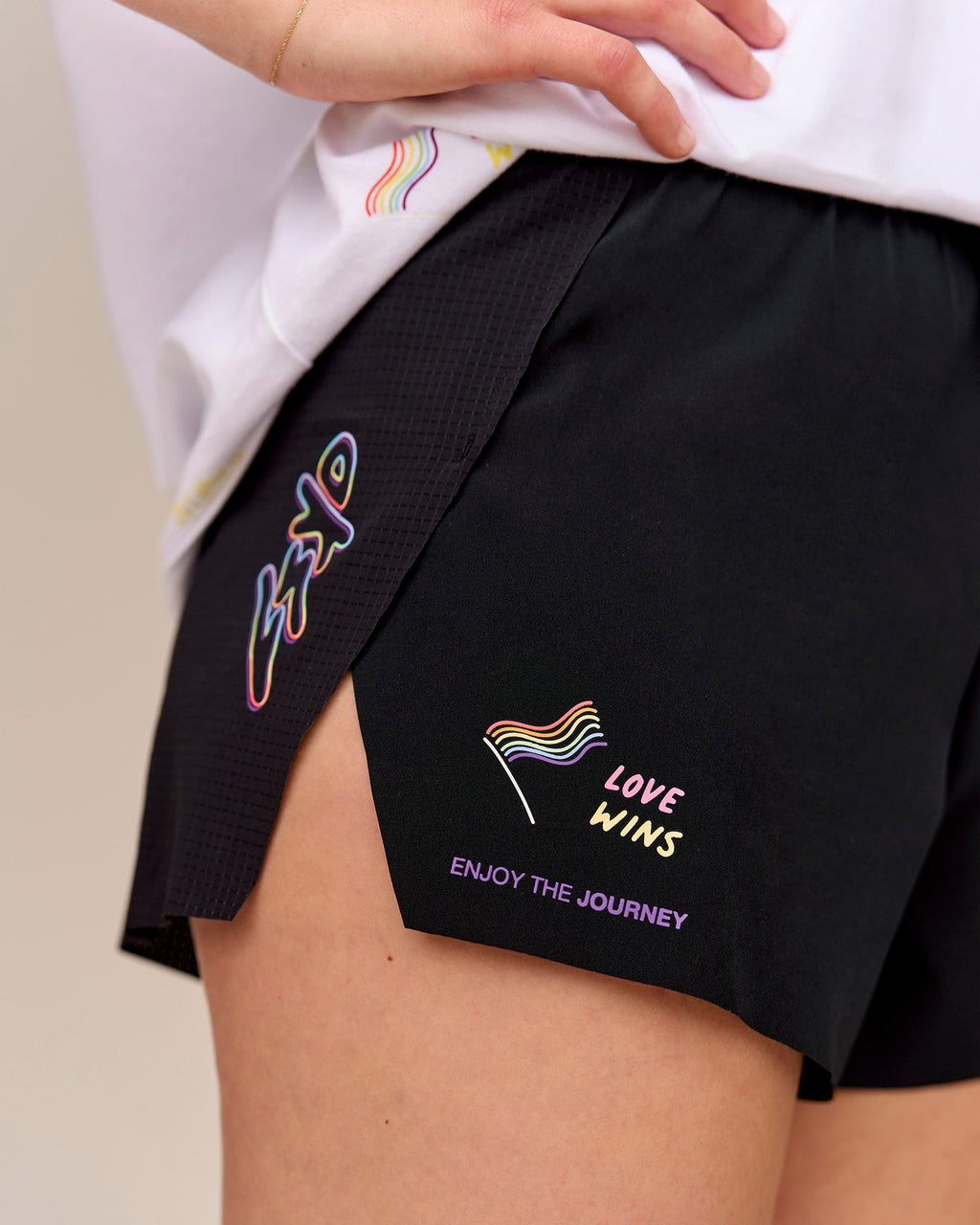 Accelerate 3" High-Rise Running Short - Black-Radiate