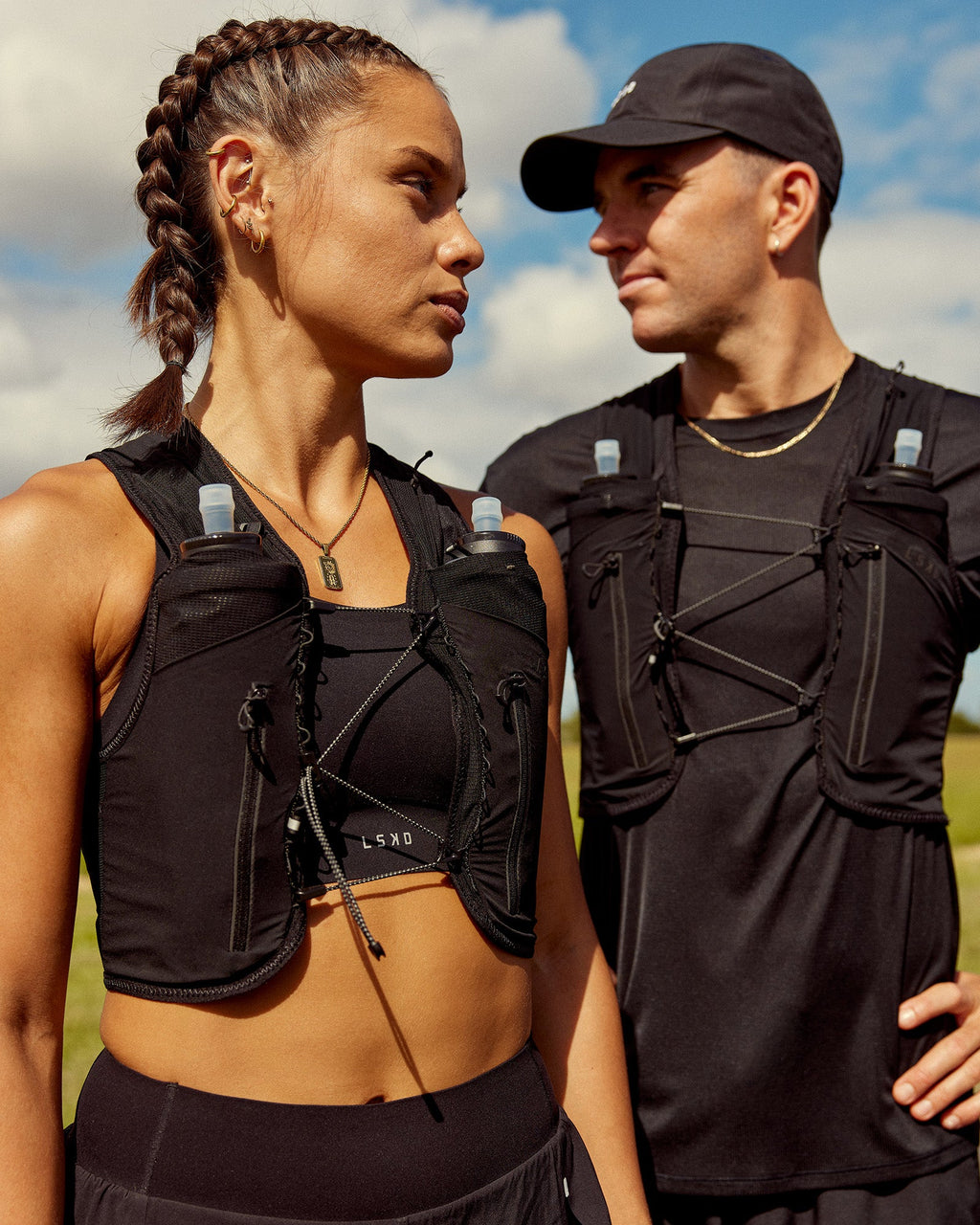 Pace Running Vest - Black-Reflective