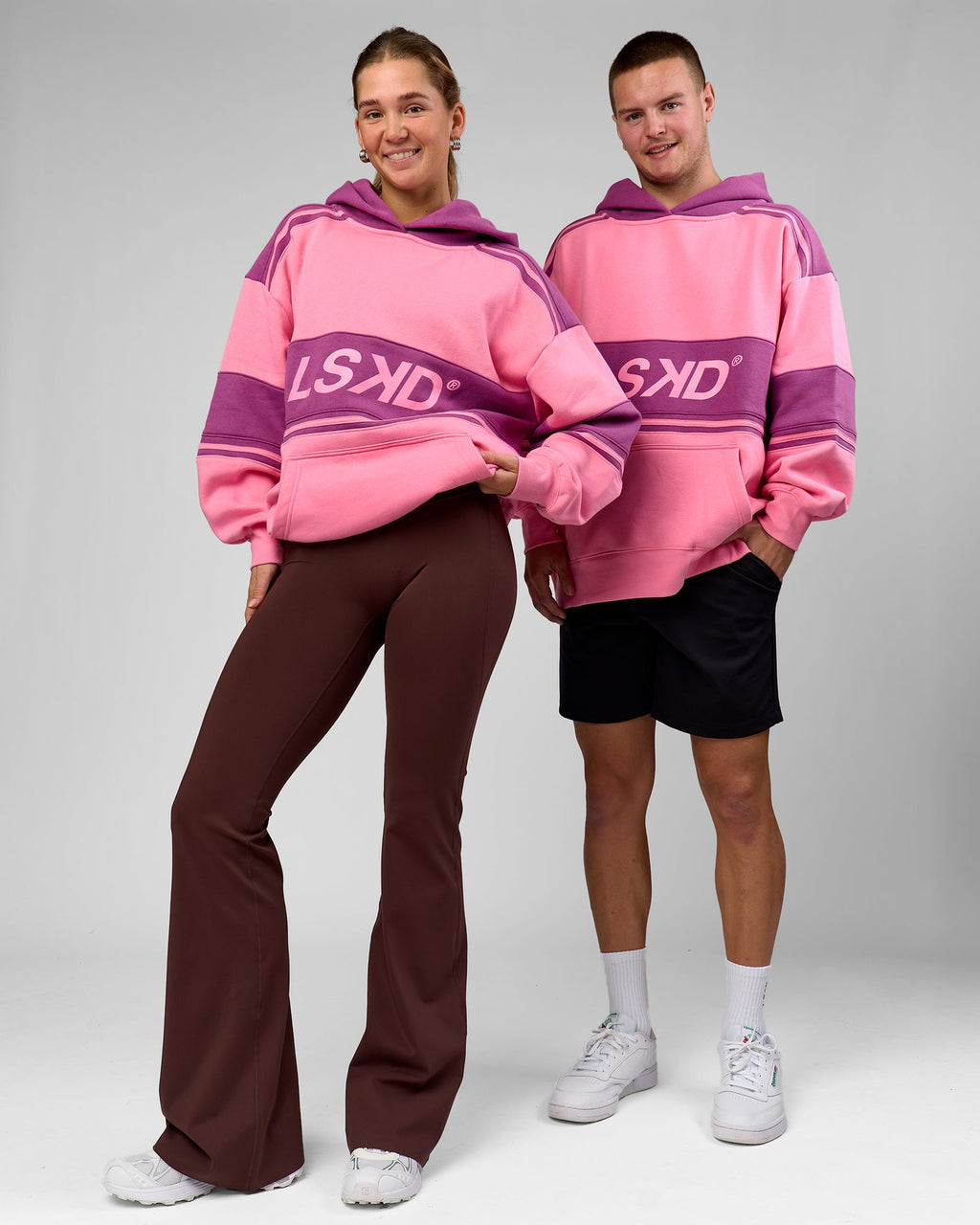 A-Team Oversized Hoodie - Candy Pink-Boysenberry