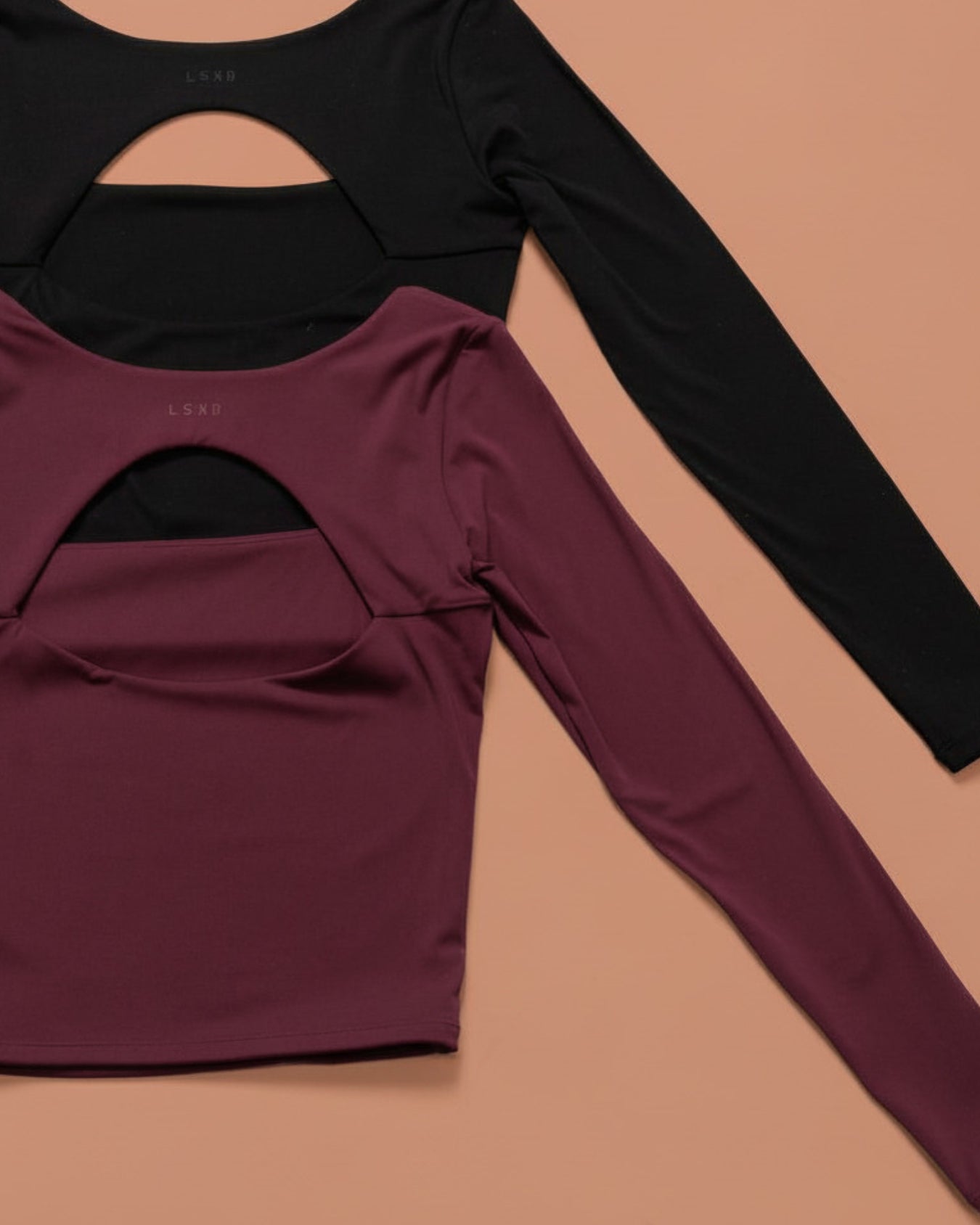 Show It Off Long Sleeve Top - Cherry Lacquer