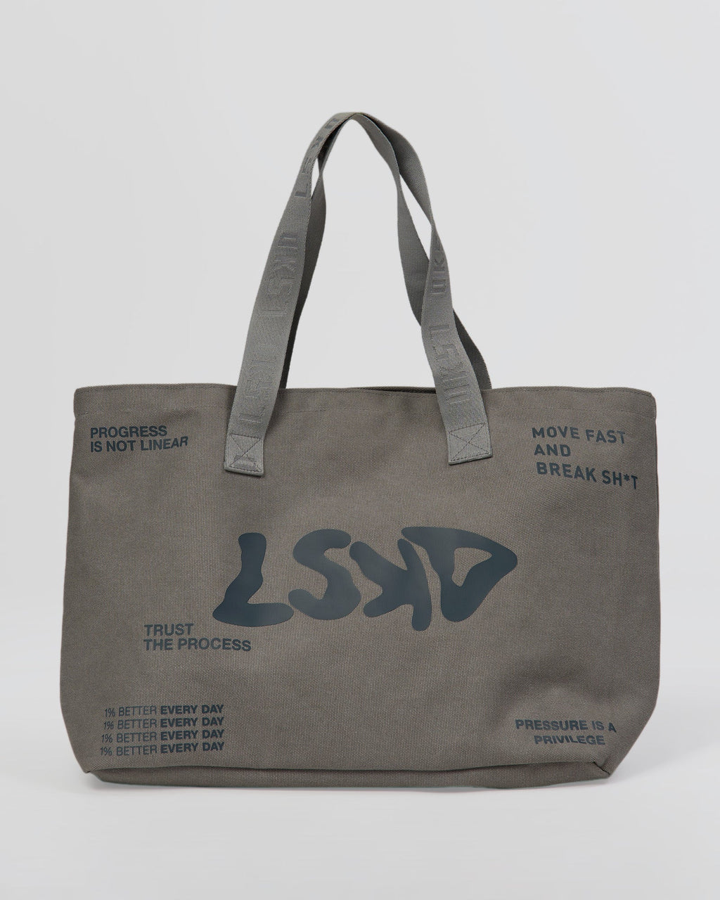 Hold It All Canvas Tote - Circular Grey-Values