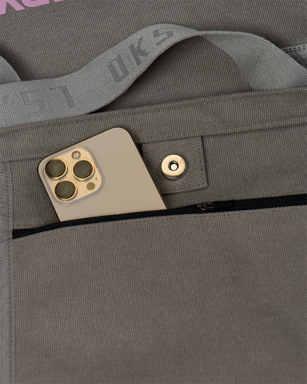 Hold It All Canvas Tote - Circular Grey-Values