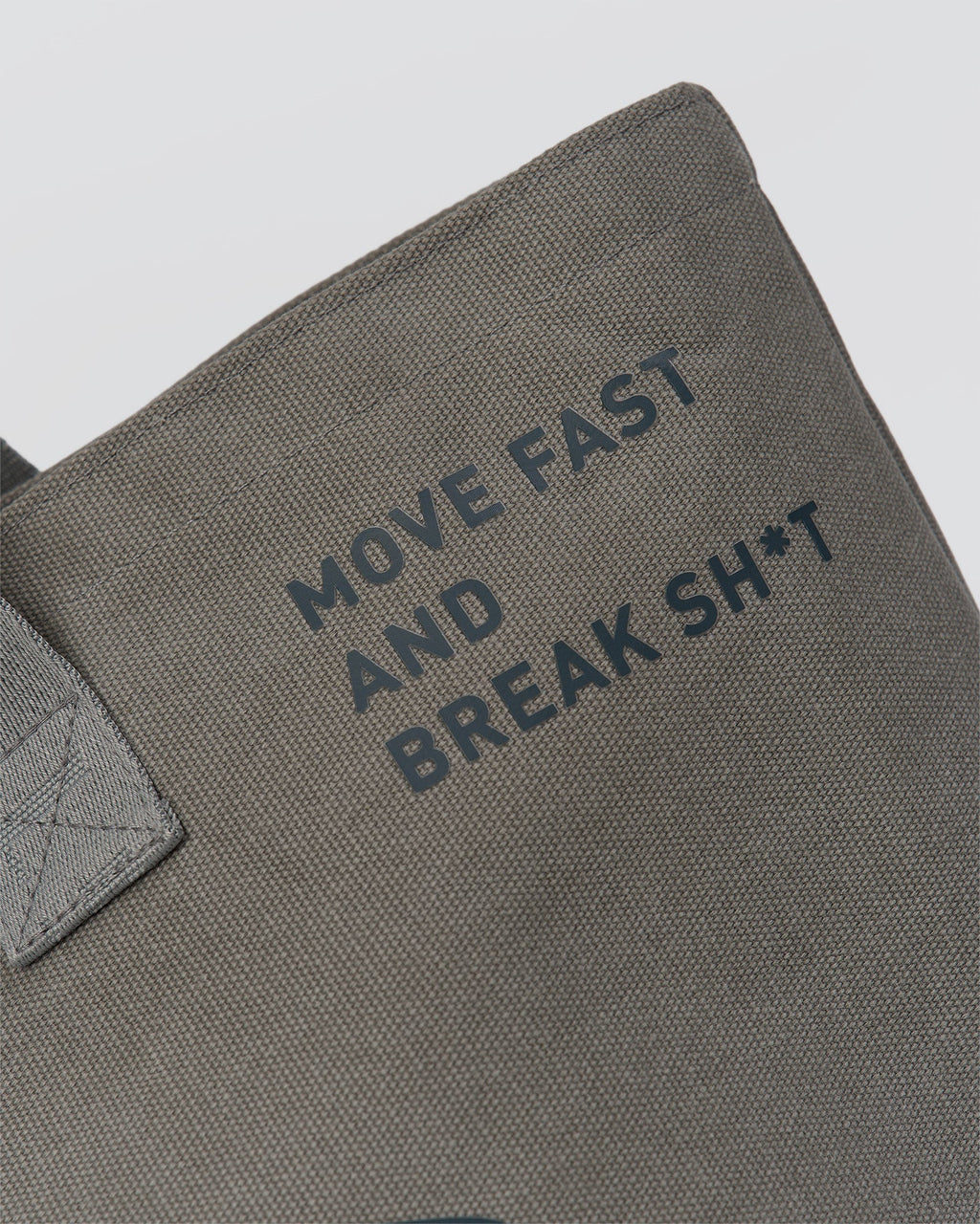 Hold It All Canvas Tote - Circular Grey-Values