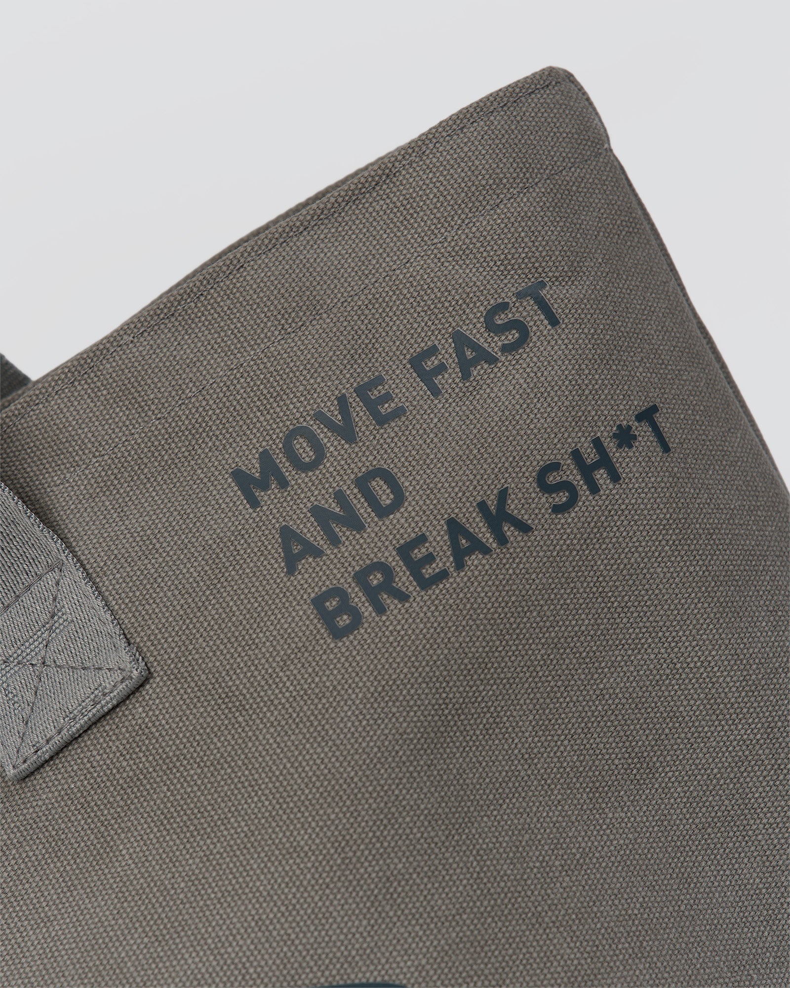 Hold It All Canvas Tote - Circular Grey-Values