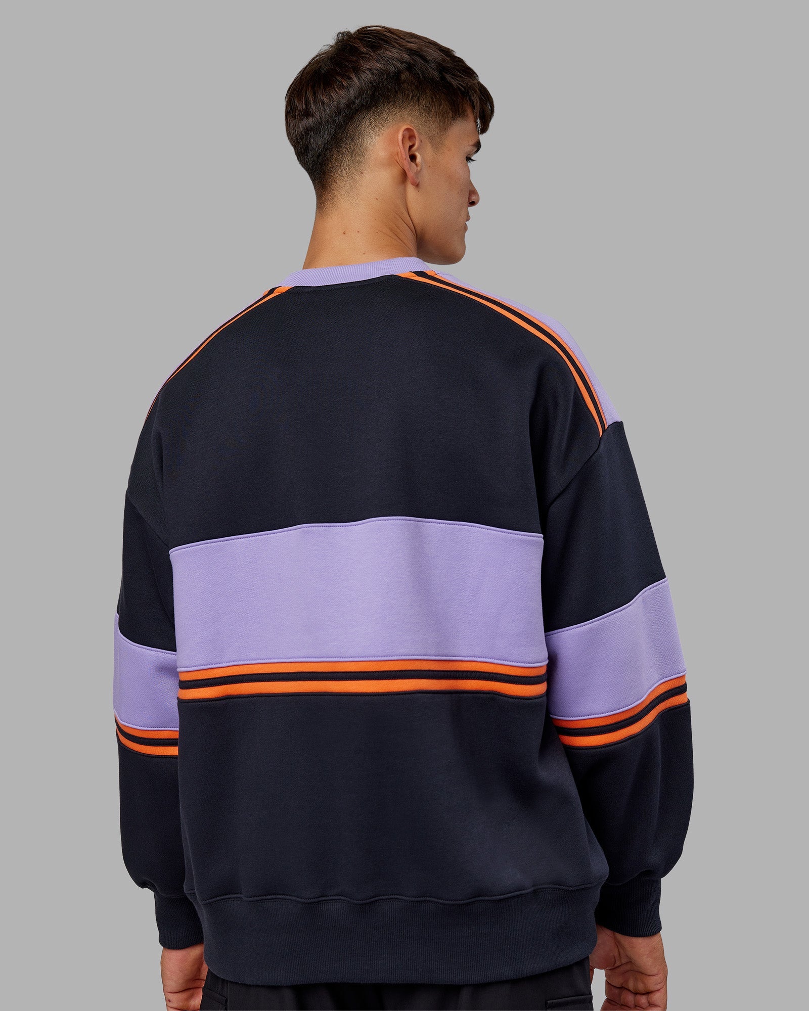 A-Team Sweater Oversize - Caviar-Violet Ray