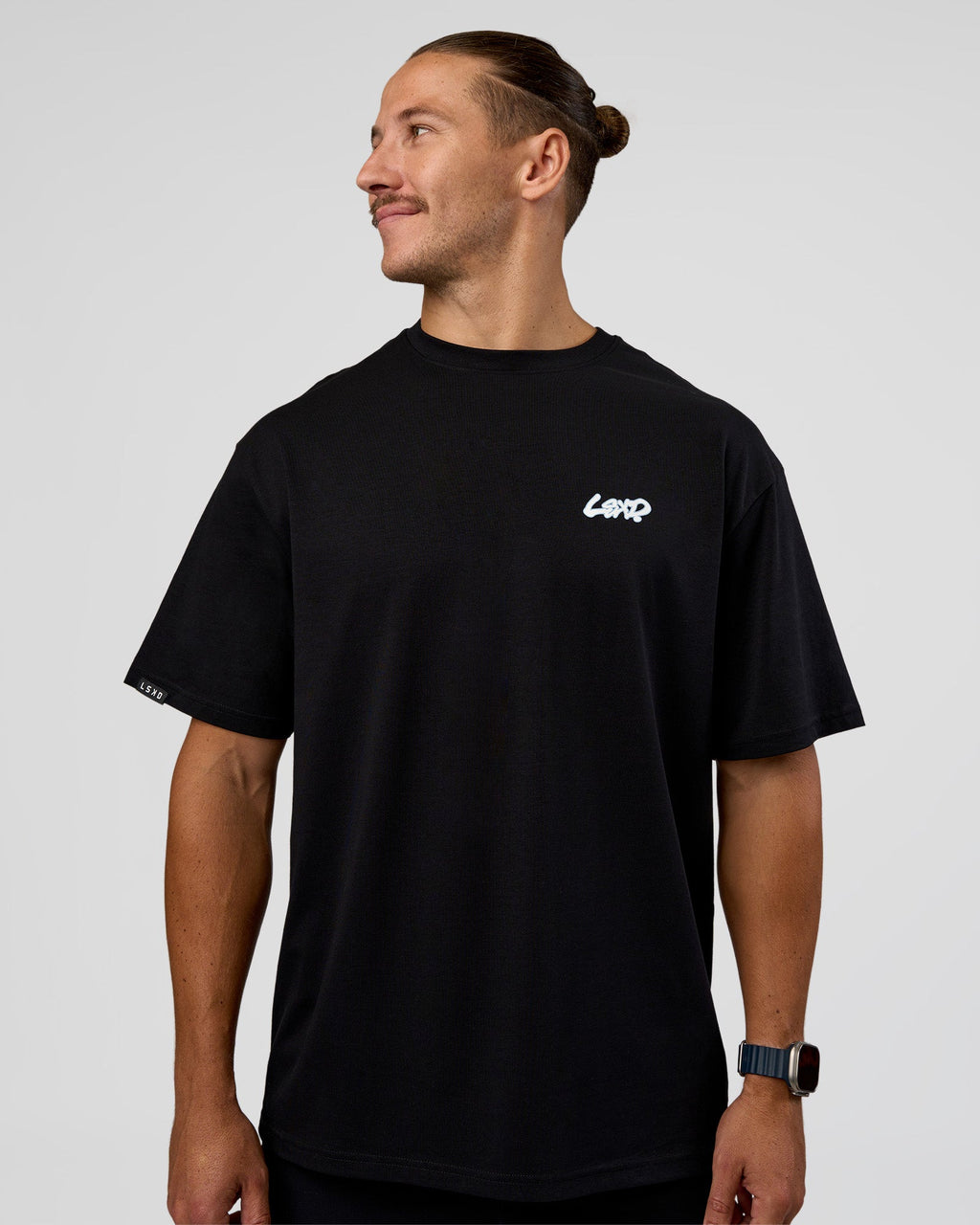 Break Through FLXCotton Oversized Tee - Black-Open Air