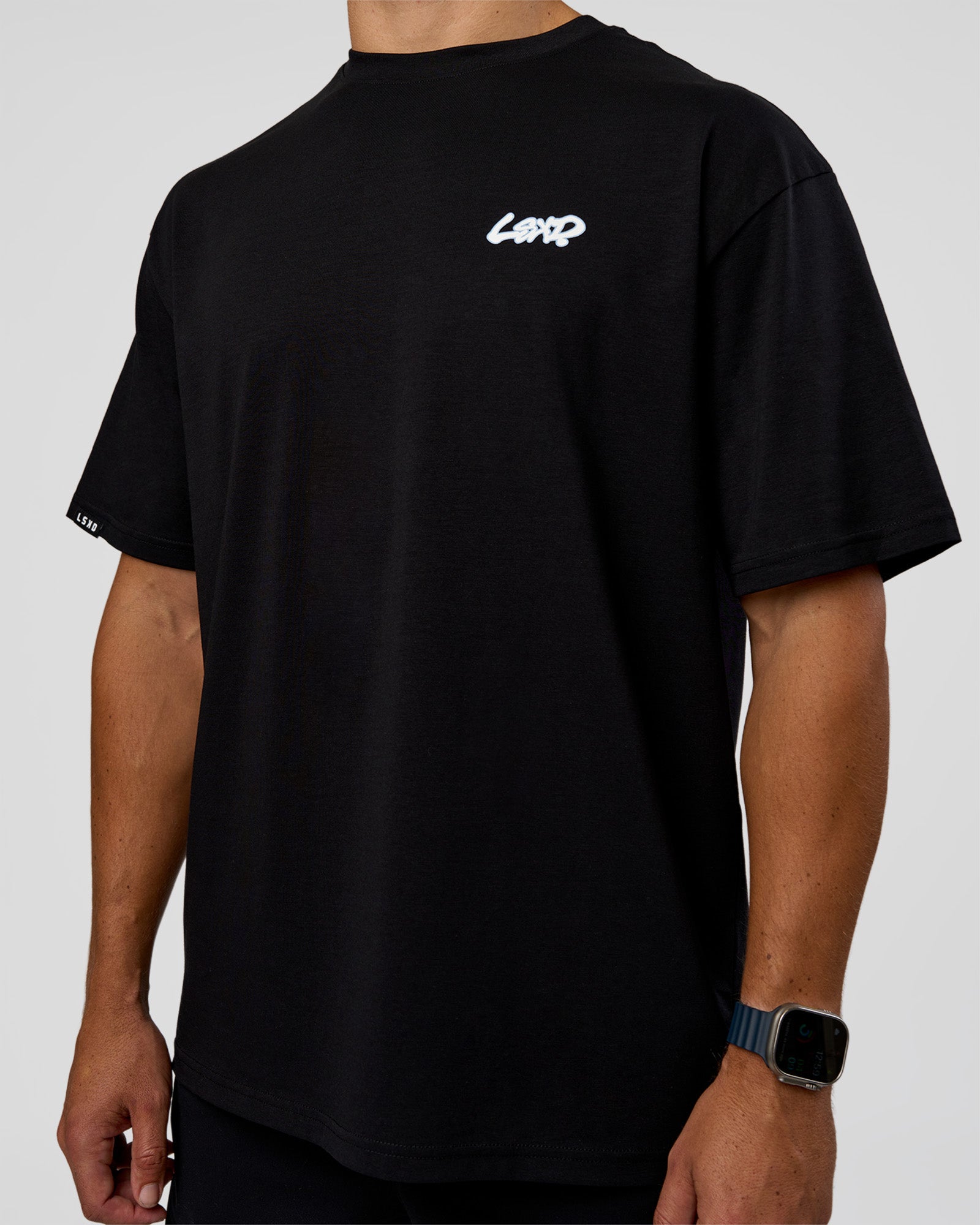 Break Through FLXCotton Oversized Tee - Black-Open Air