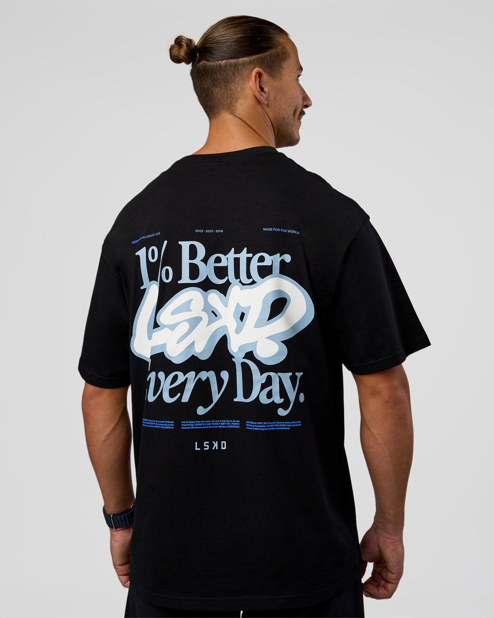 Break Through FLXCotton Oversized Tee - Black-Open Air