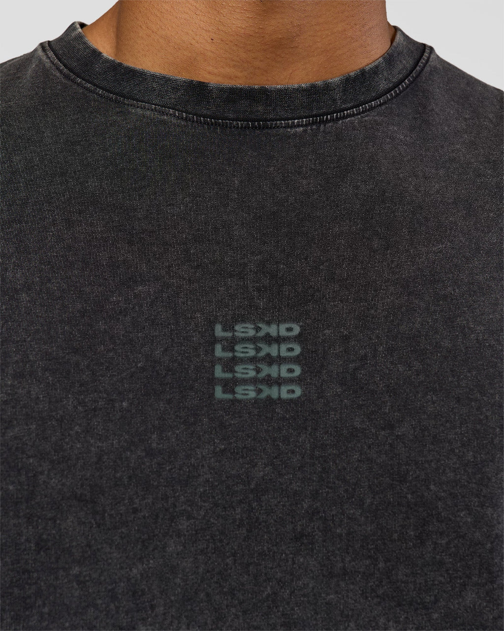 Everyday Elevation FLXCotton Oversized Tee - Black Washed-Carbon Green