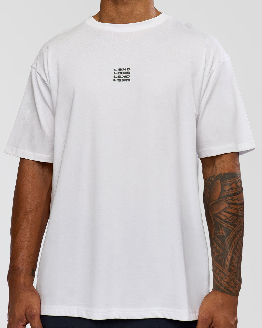 Everyday Elevation FLXCotton Oversized Tee - White-Carbon Green