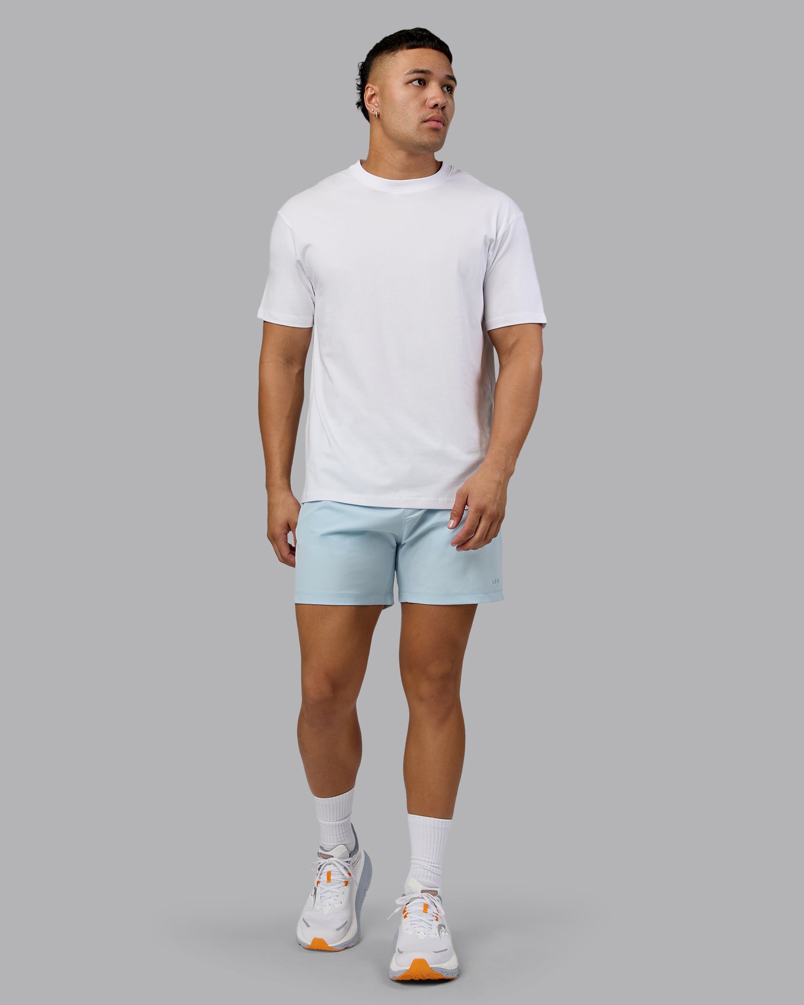 Love The Run FLXCotton Tee Oversize - White-Dark Moss