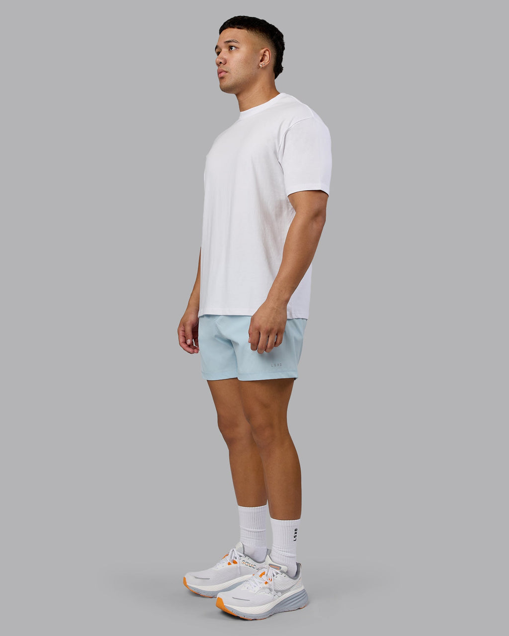 Love The Run FLXCotton Tee Oversize - White-Dark Moss
