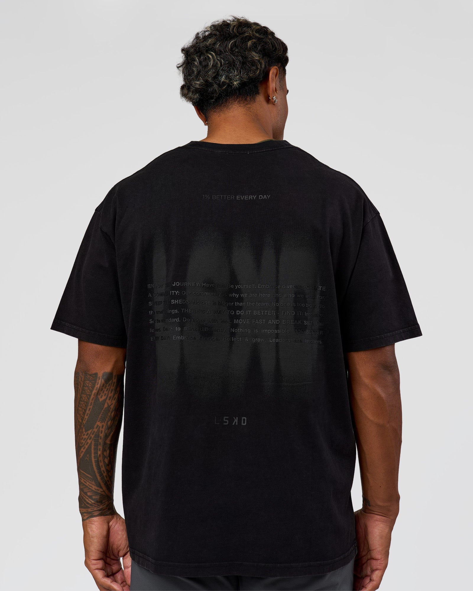 Memory In Motion Heavyweight Oversized Tee - Black Washed
