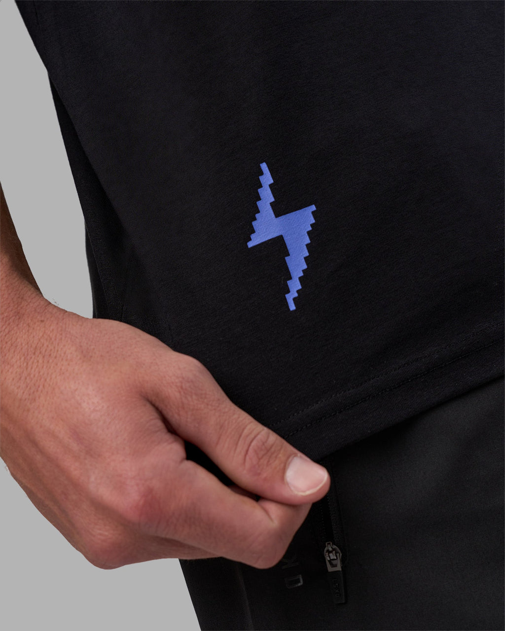 Pressure is a Privilege FLXCotton Oversized Tee - Black-Power Cobalt