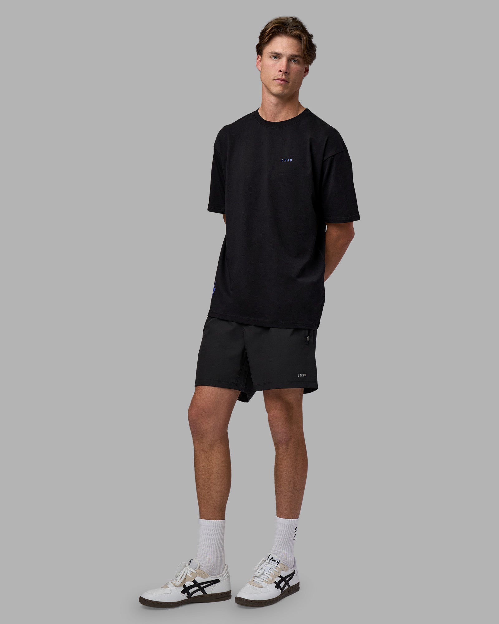 Pressure is a Privilege FLXCotton Oversized Tee - Black-Power Cobalt