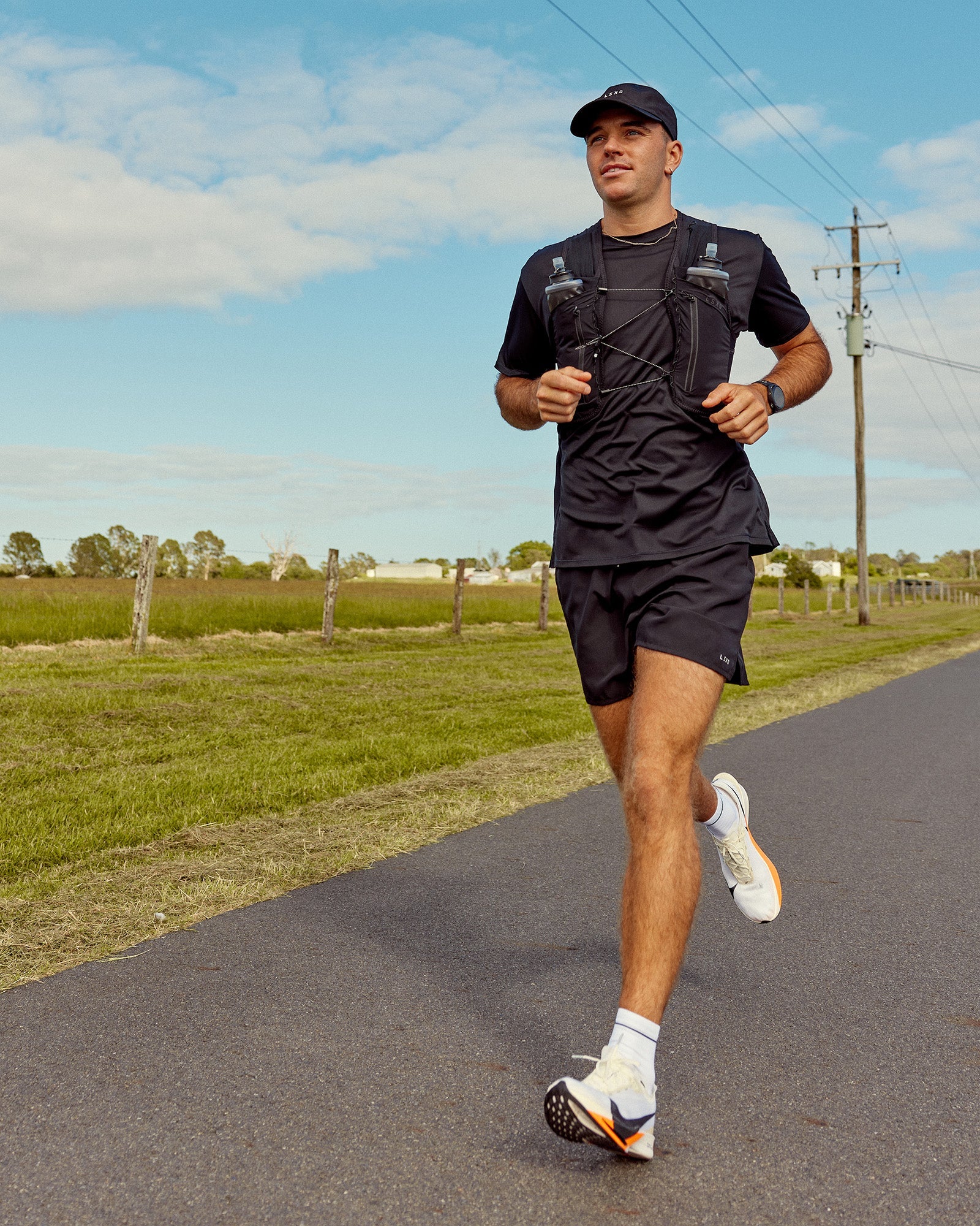 Pace Running Vest - Black-Reflective