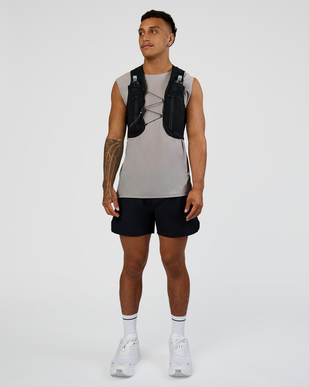 Pace Running Vest - Black-Reflective