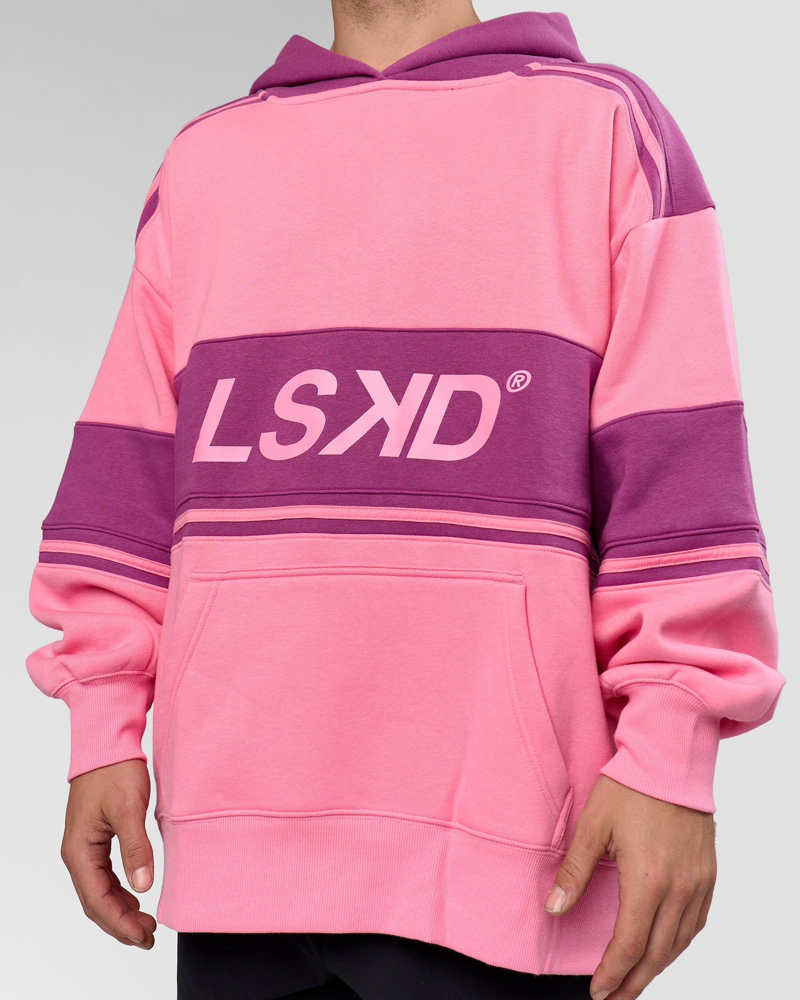 A-Team Oversized Hoodie - Candy Pink-Boysenberry