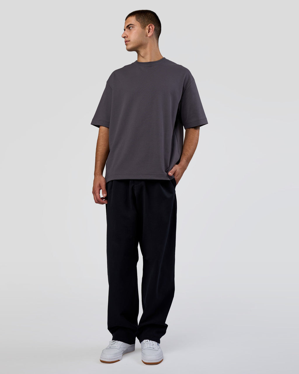 AfterDark ZeroCrease Oversized Tee - Dark Storm