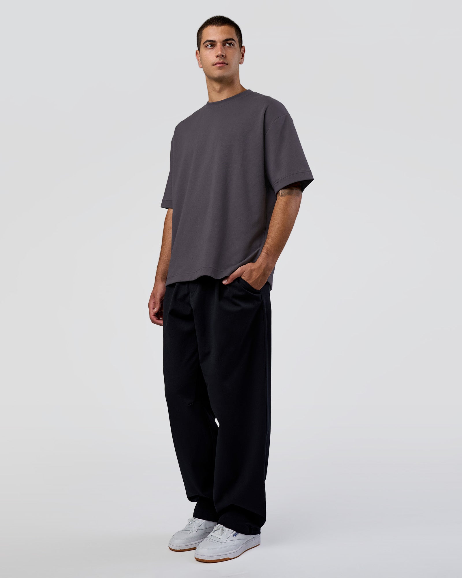 AfterDark ZeroCrease Oversized Tee - Dark Storm