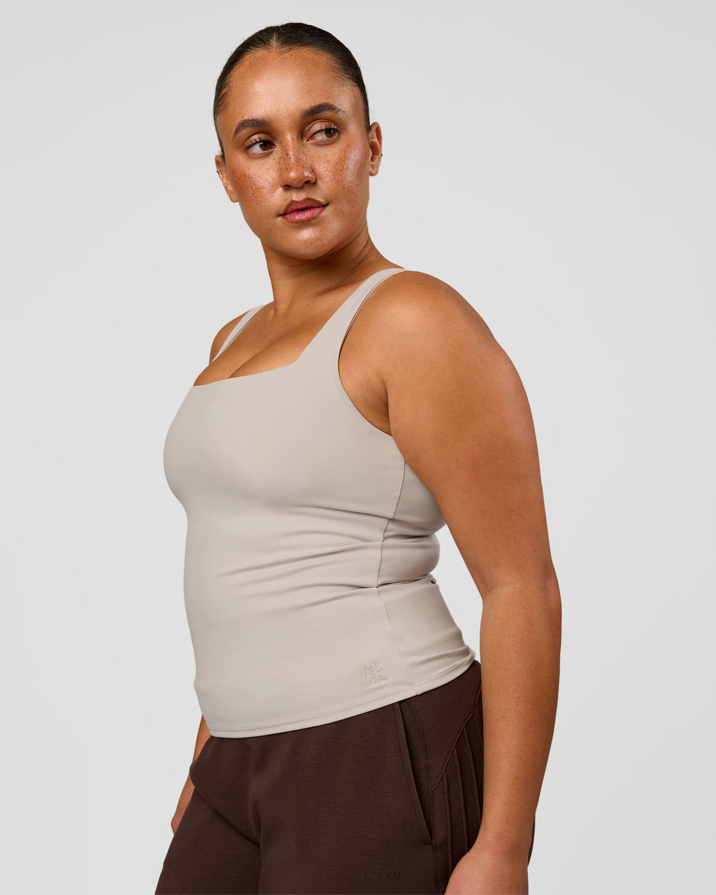 CF Train Hard Shelf Bra Tank - Clay