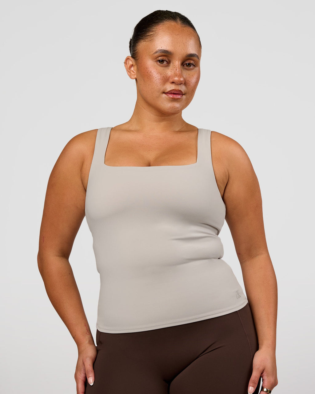 CF Train Hard Shelf Bra Tank - Clay