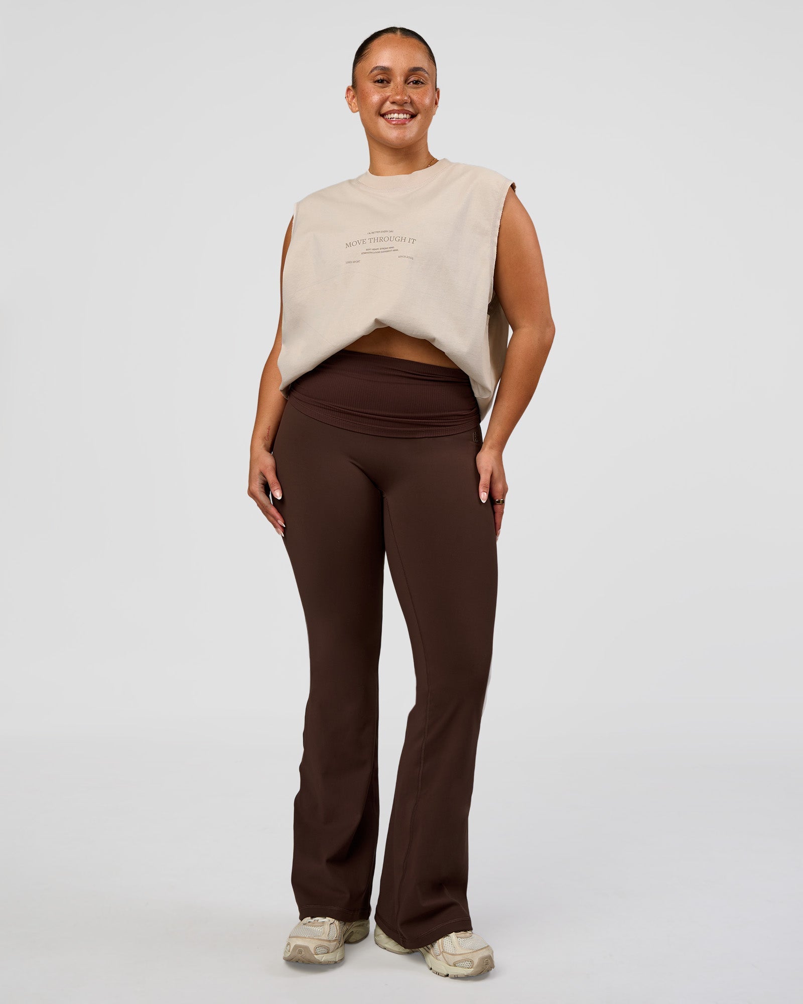 CF Unisex Oversized Heavyweight Boxed Tank - Clay-CF Move Through It
