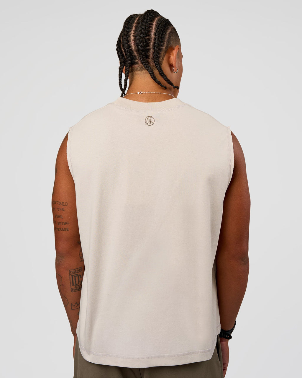 CF Unisex Oversized Heavyweight Boxed Tank - Clay-CF Move Through It