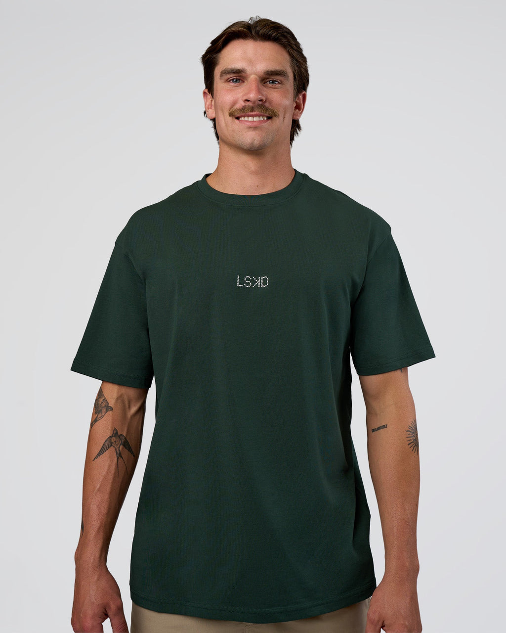 Merry Journey FLXCotton Oversized Tee - Vital Green-White