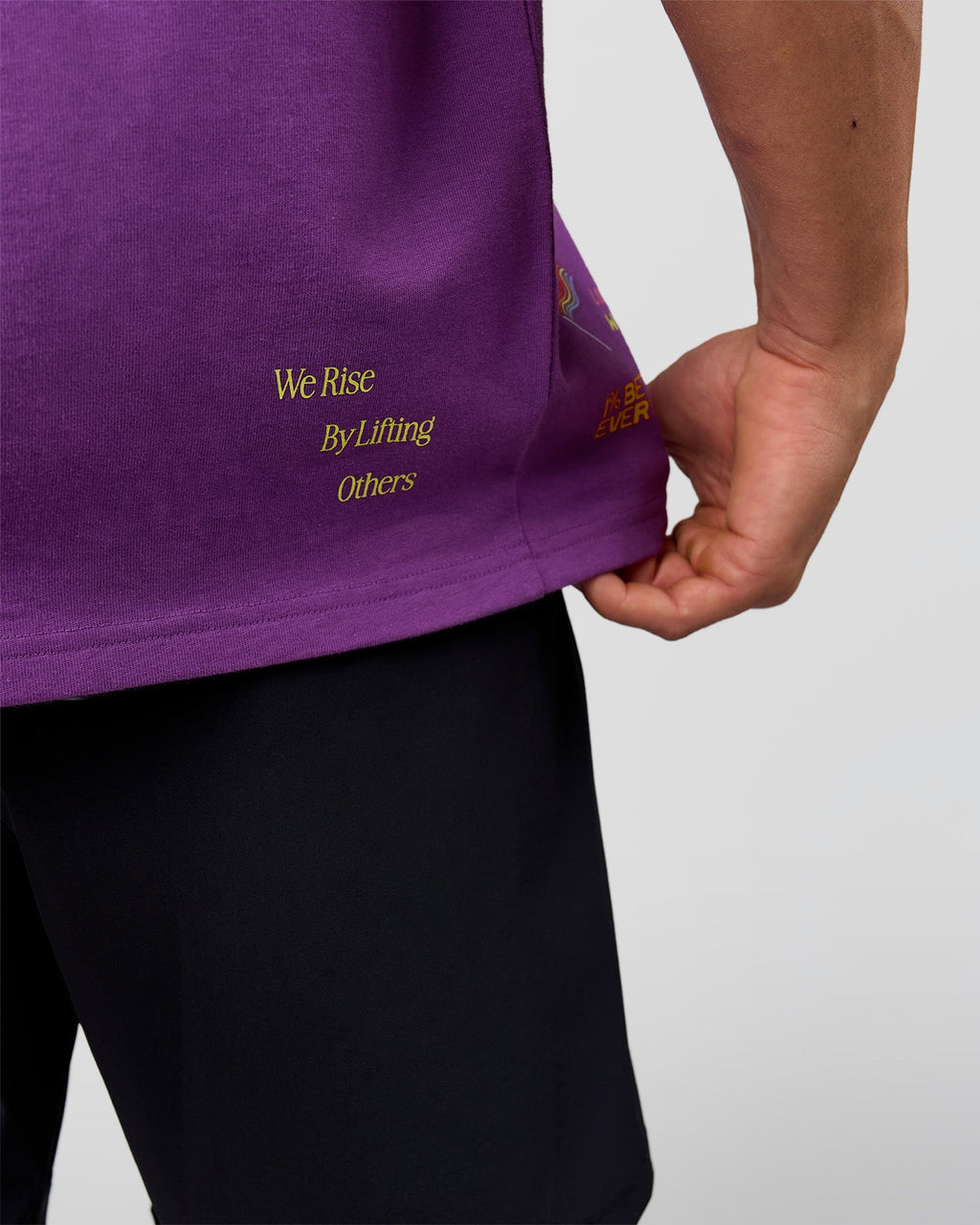 Pride Sticker Boxy Tee - Fresh Purple