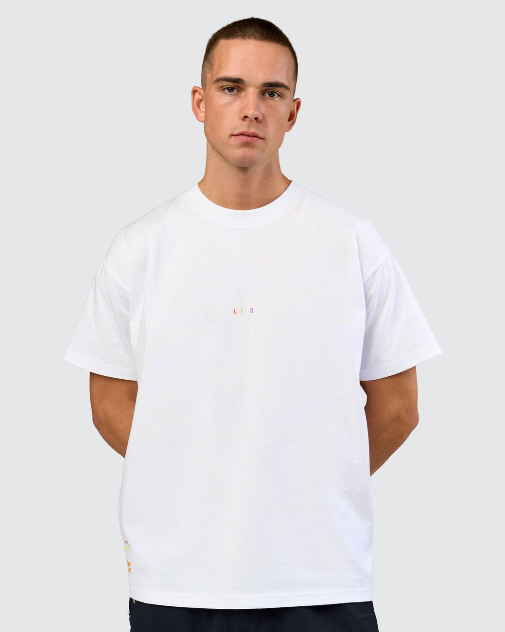 Pride Sticker Boxy Tee - White