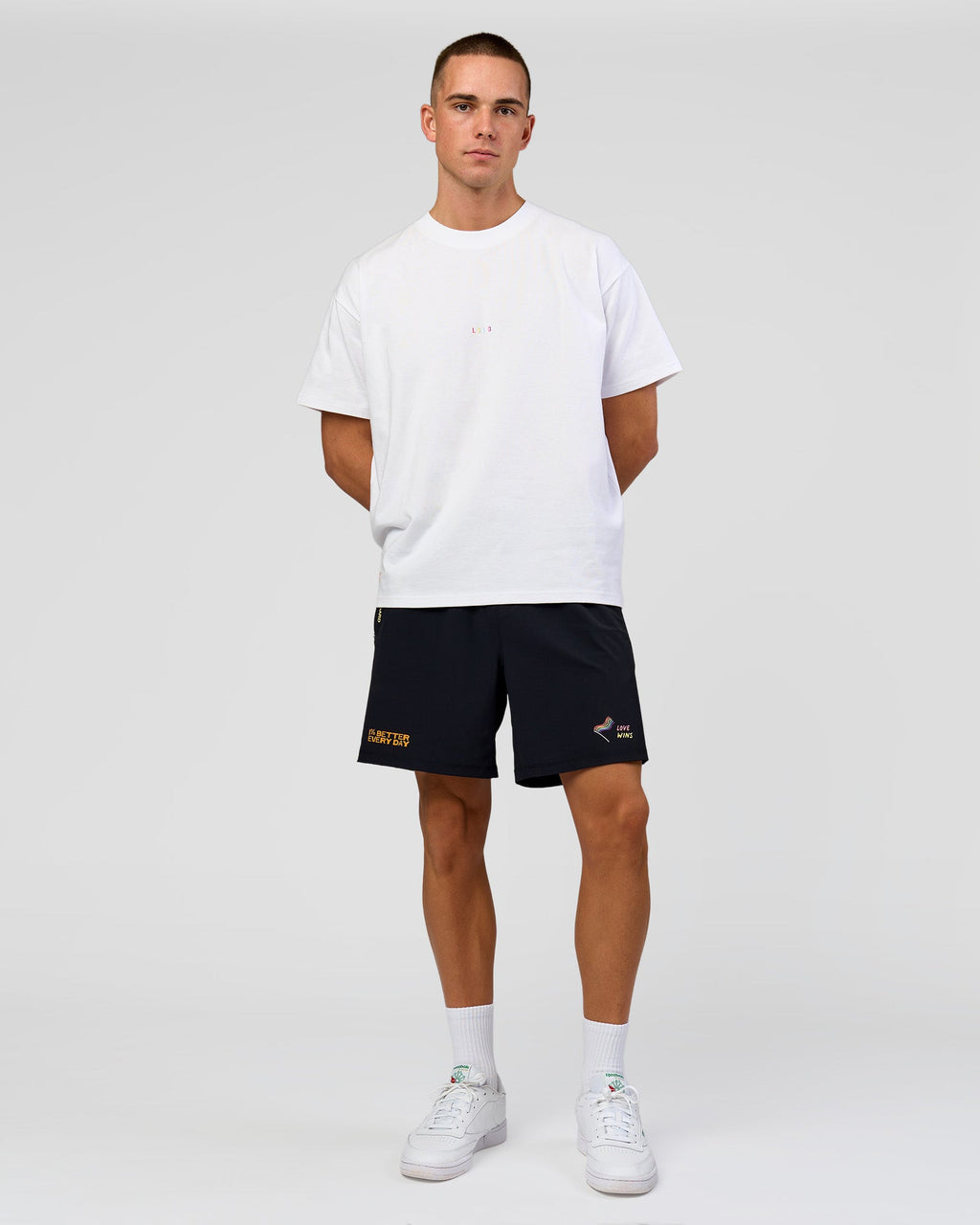 Pride Sticker Boxy Tee - White