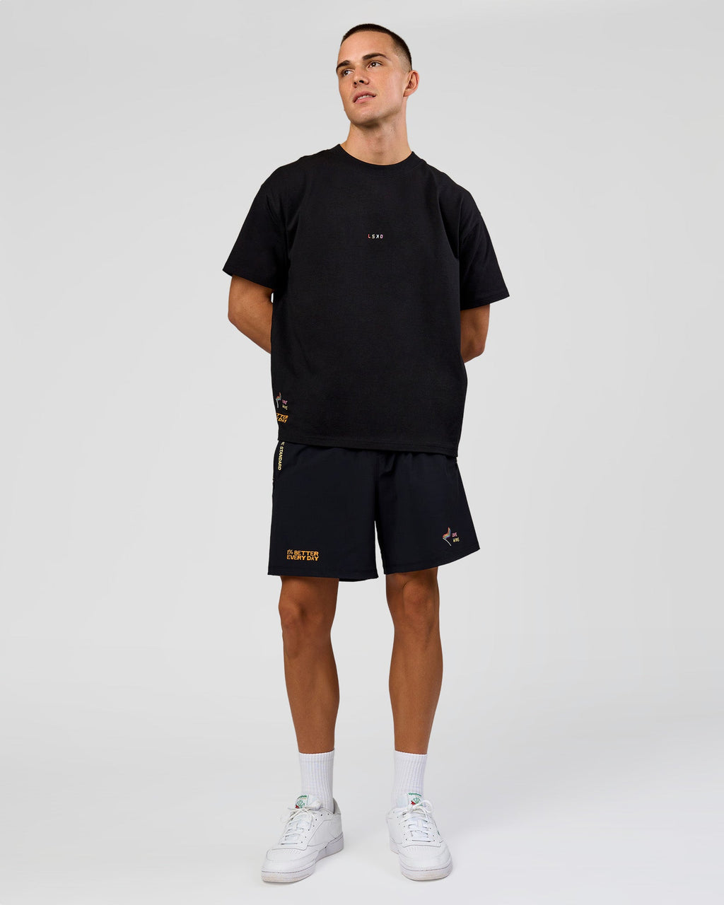 Pride Sticker Boxy Tee - Black