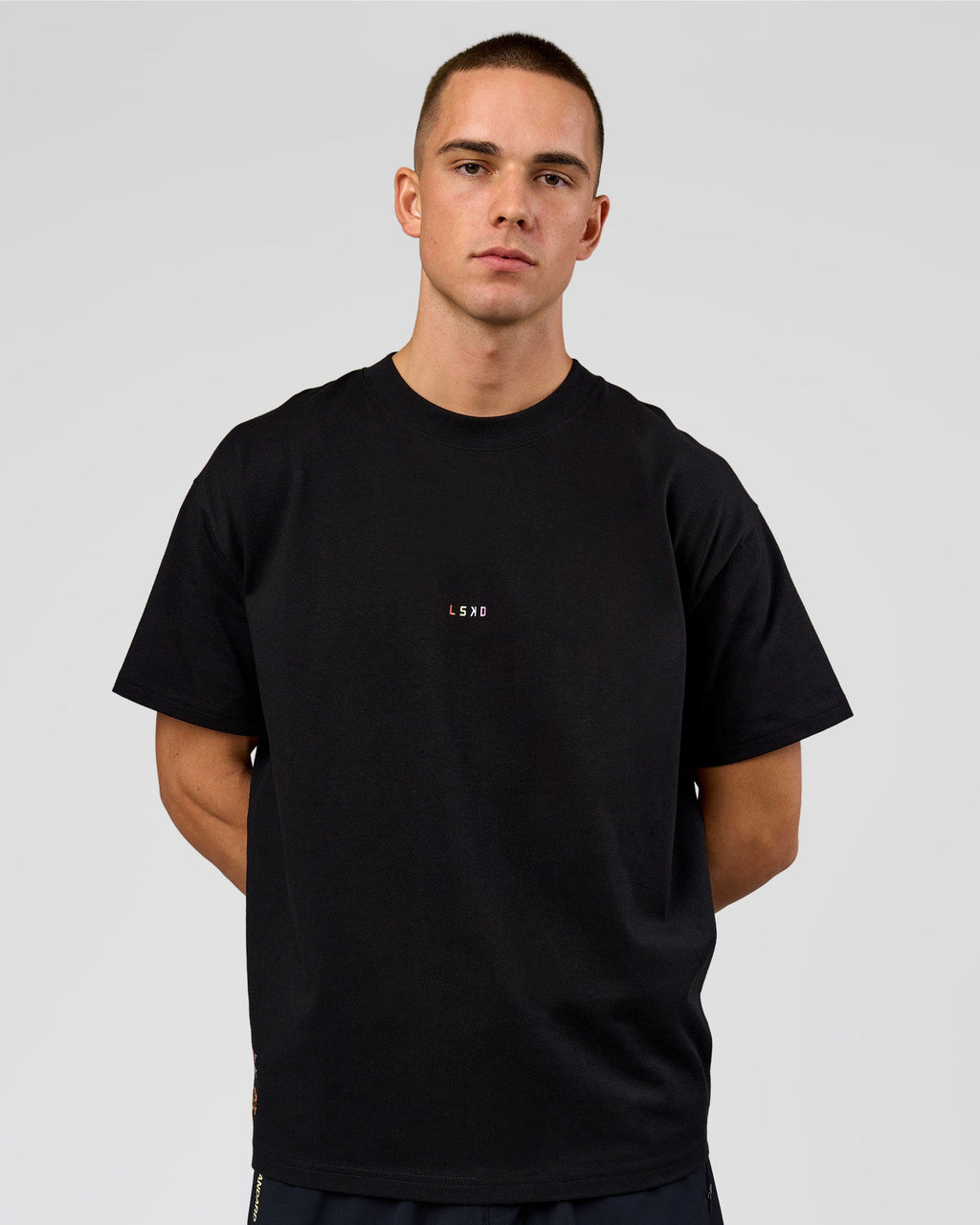 Pride Sticker Boxy Tee - Black