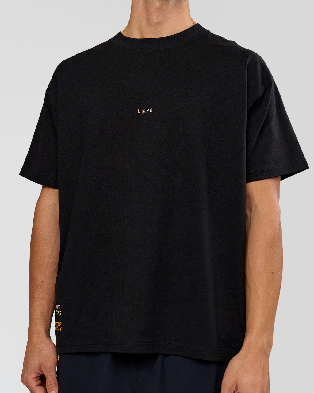 Pride Sticker Boxy Tee - Black