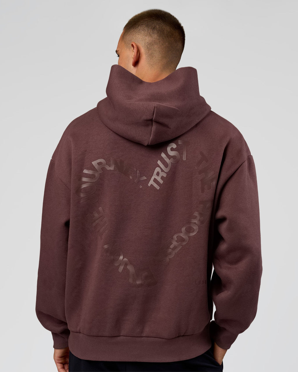 Unisex Love The Process Oversize Hoodie - Cocoa Powder-Hot Chocolate