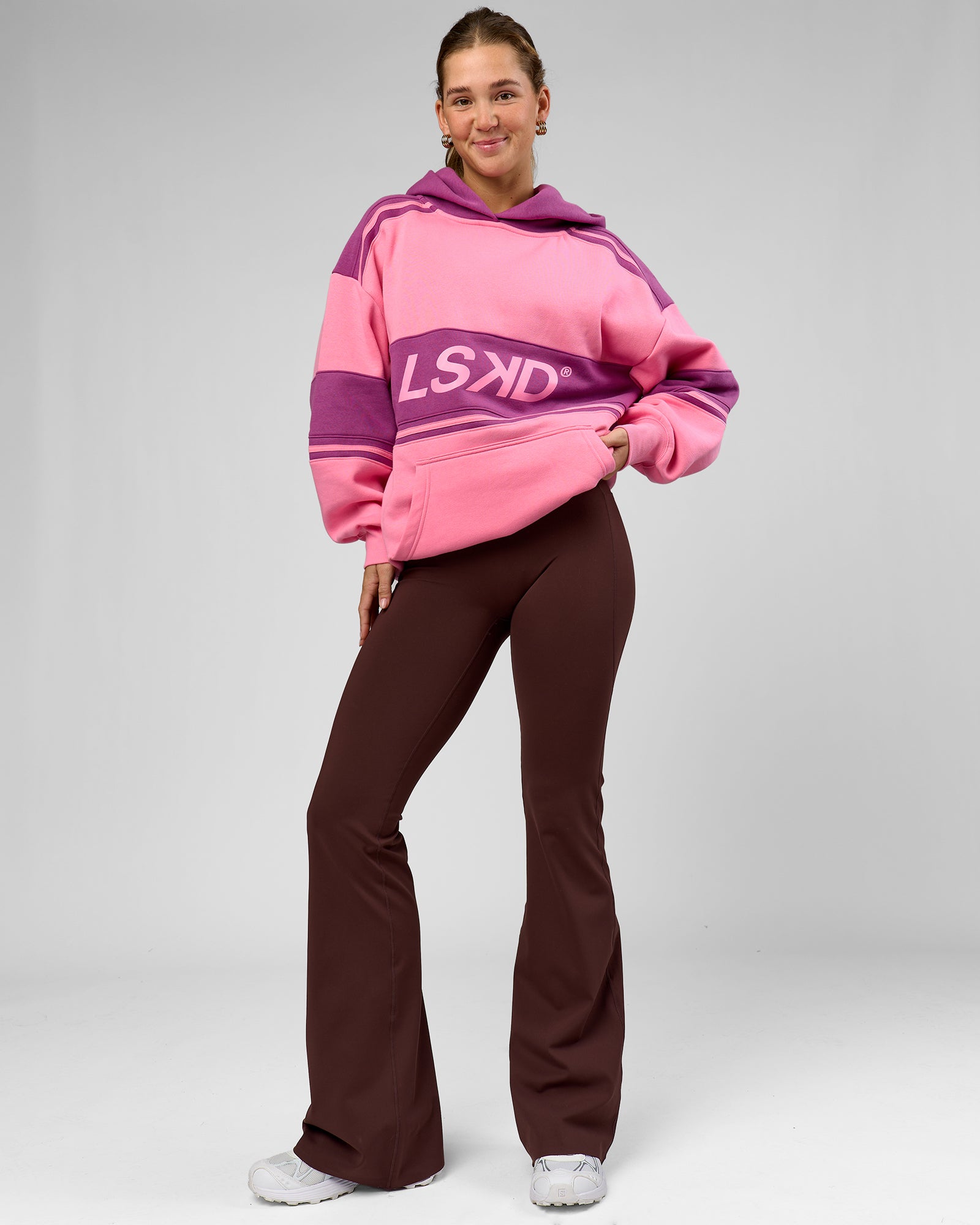 A-Team Oversized Hoodie - Candy Pink-Boysenberry