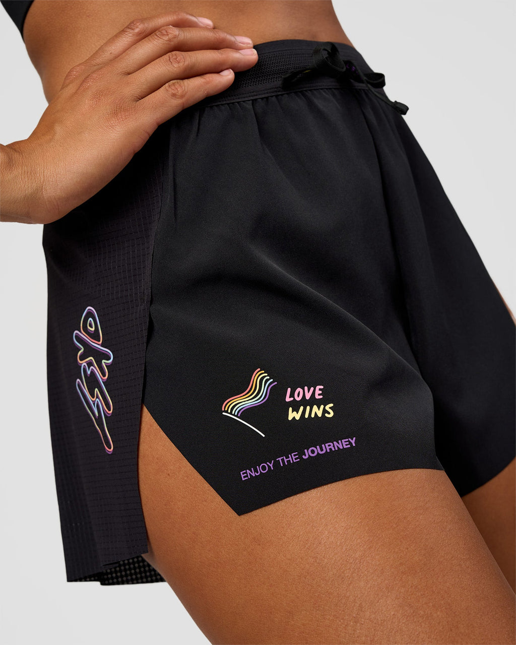 Accelerate 3" High-Rise Running Short - Black-Radiate