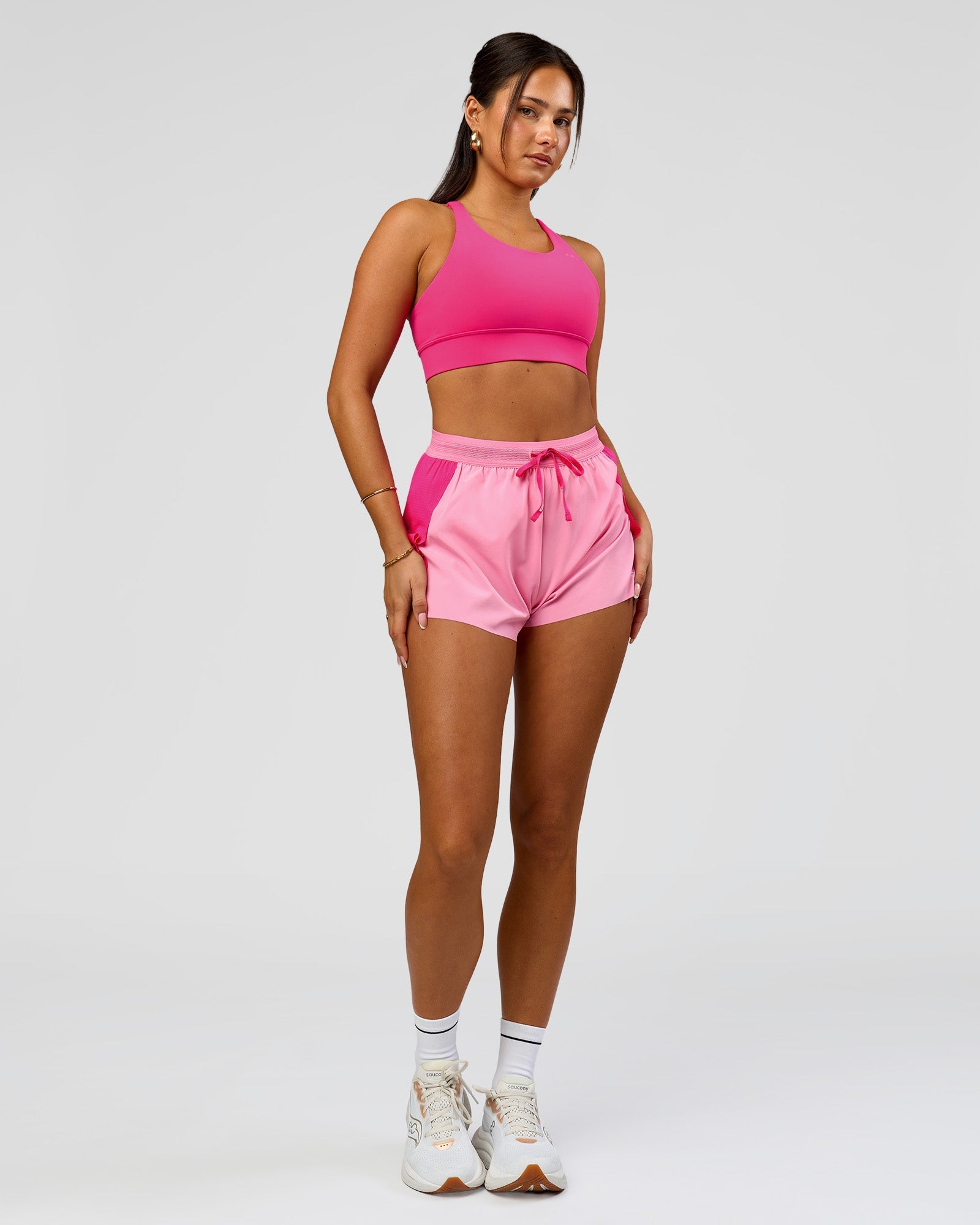 Accelerate 3" High-Rise Running Short - Ultra Pink-Candy Pink