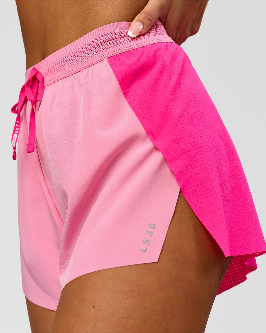 Accelerate 3" High-Rise Running Short - Ultra Pink-Candy Pink
