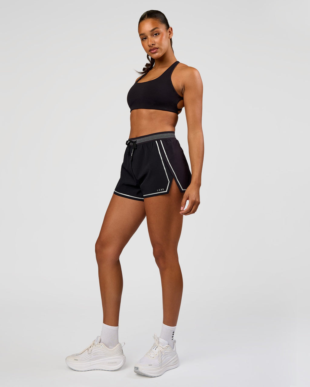 Accelerate 3" Reflective High-Rise Running Short - Black-Reflective