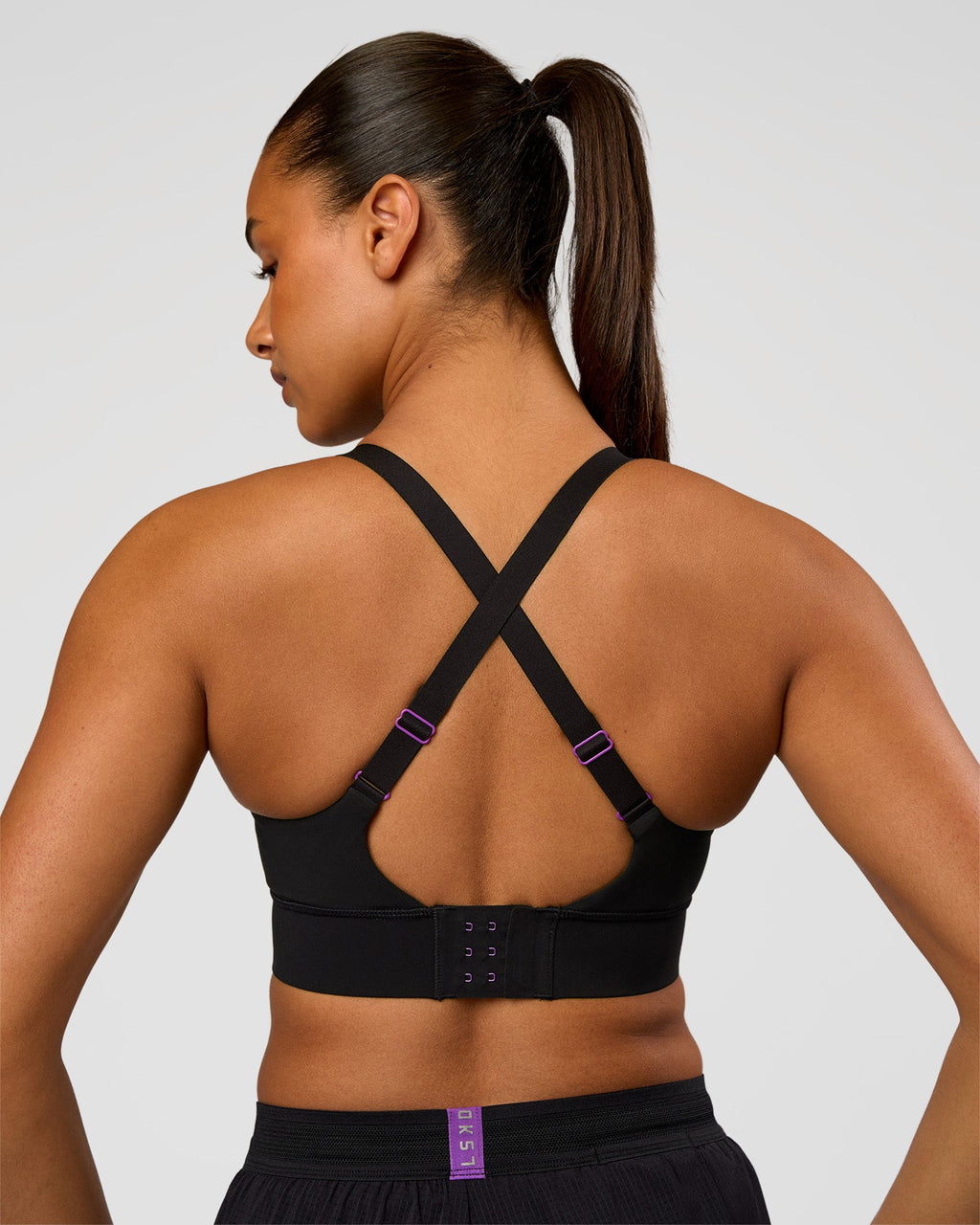 Accelerate Graphic Sports Bra - Black-Radiate