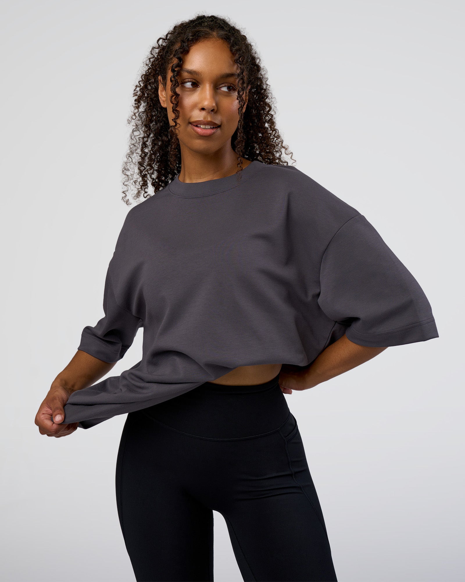 AfterDark ZeroCrease Oversized Tee - Dark Storm