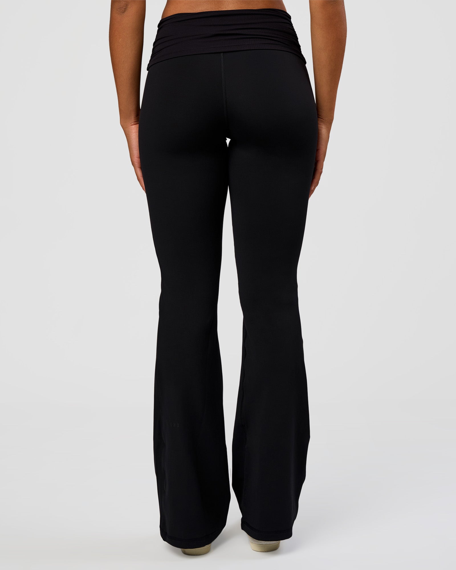CF Fold Over High-Rise Flared Legging Tall  - Black