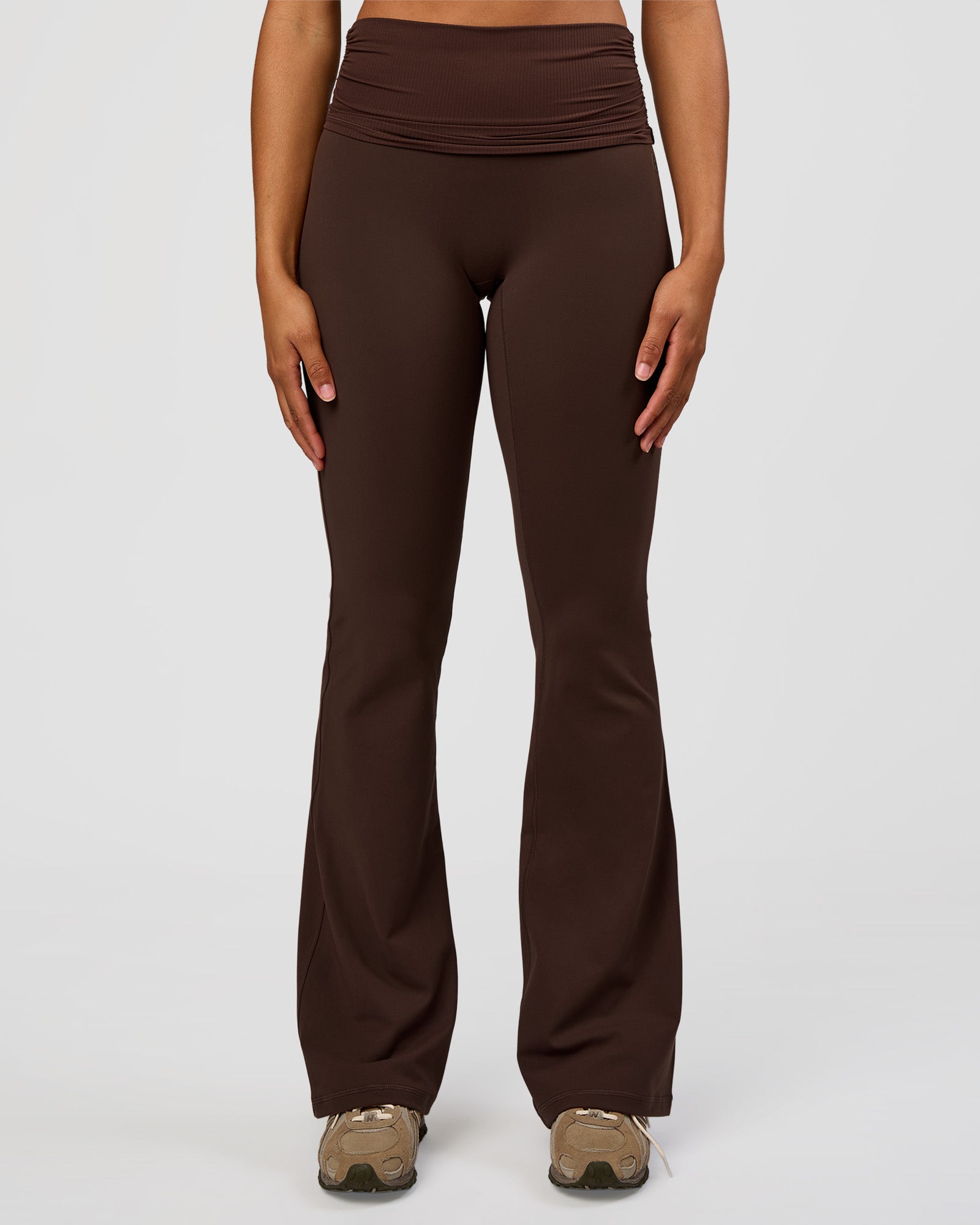 CF Fold Over High-Rise Flared Legging Tall  - Hot Chocolate