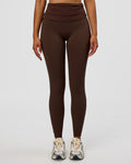 CF Fold Over High-Rise Full Length Legging - Hot Chocolate