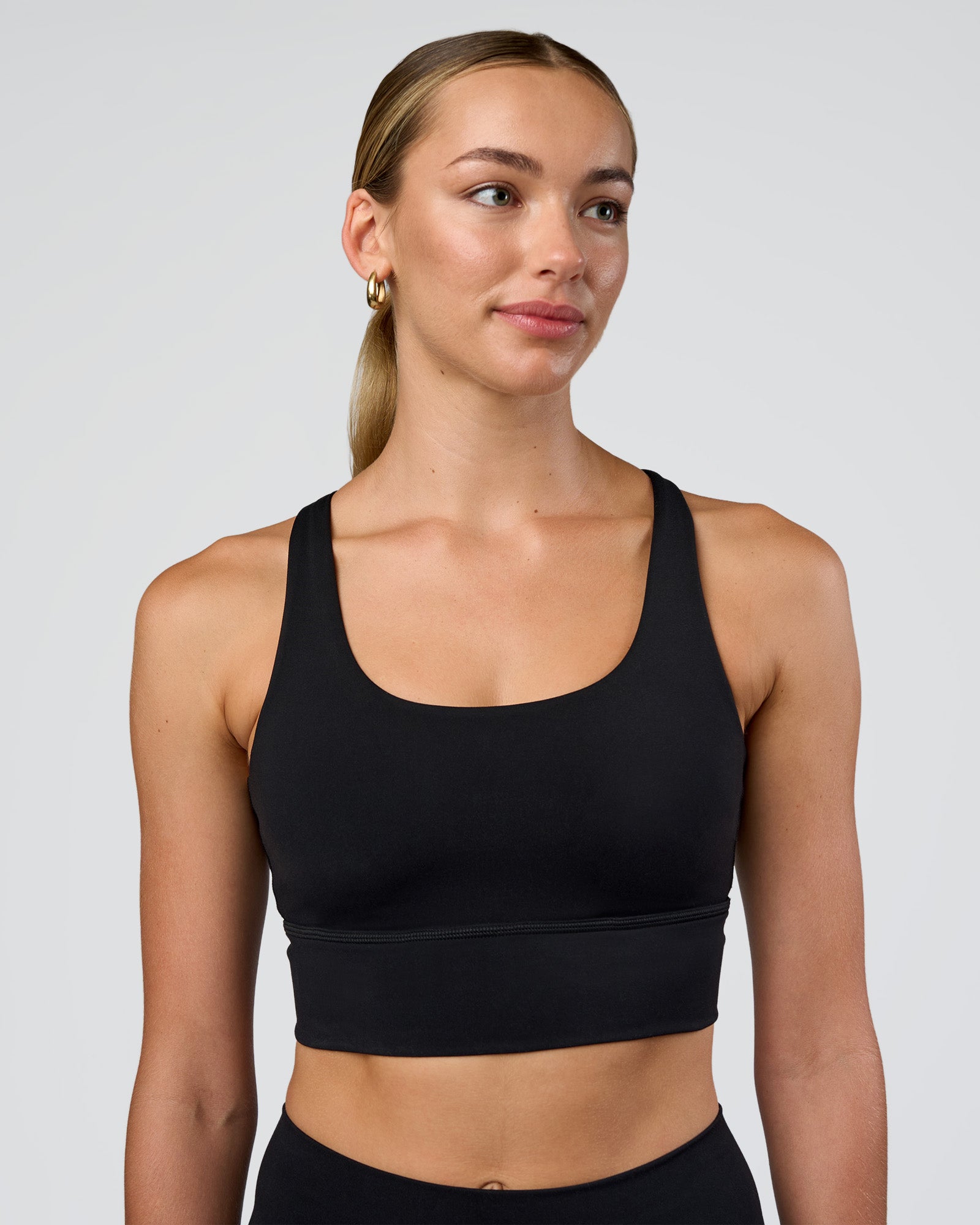 Circuit Longline Sports Bra - Black