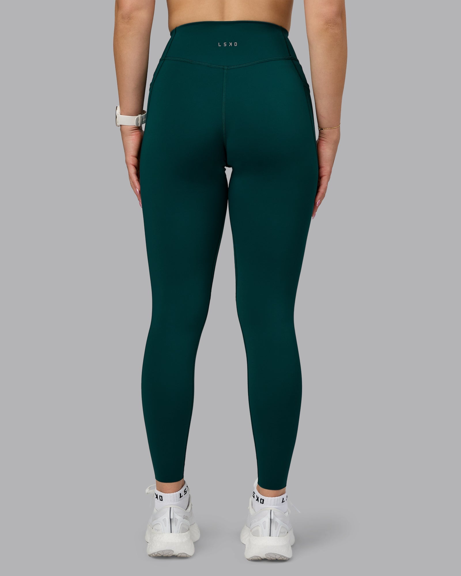 Elite High-Rise Full Length Legging Pockets - Dark Moss