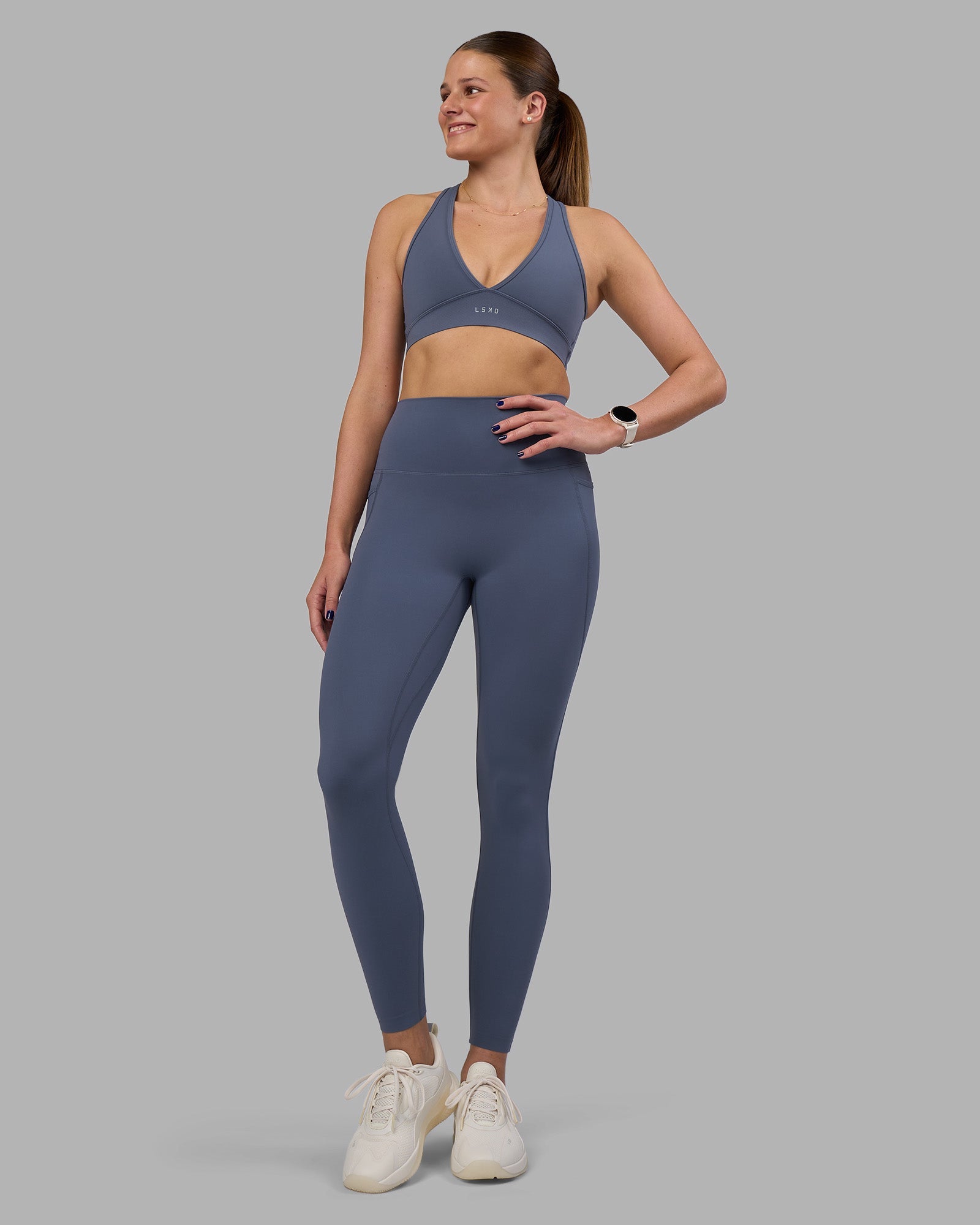 Elixir Ultra High-Rise Full Length Legging Pockets - Night Shadow